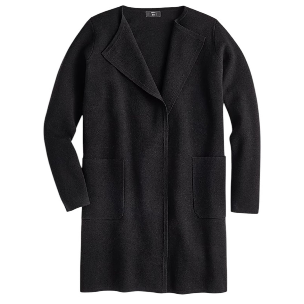 J. Crew Black Juliette Sweater Jacket